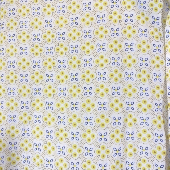 SOUTHERN PINES men size XXL long sleeve button up yellow tan floral casual shirt - Picture 3 of 7